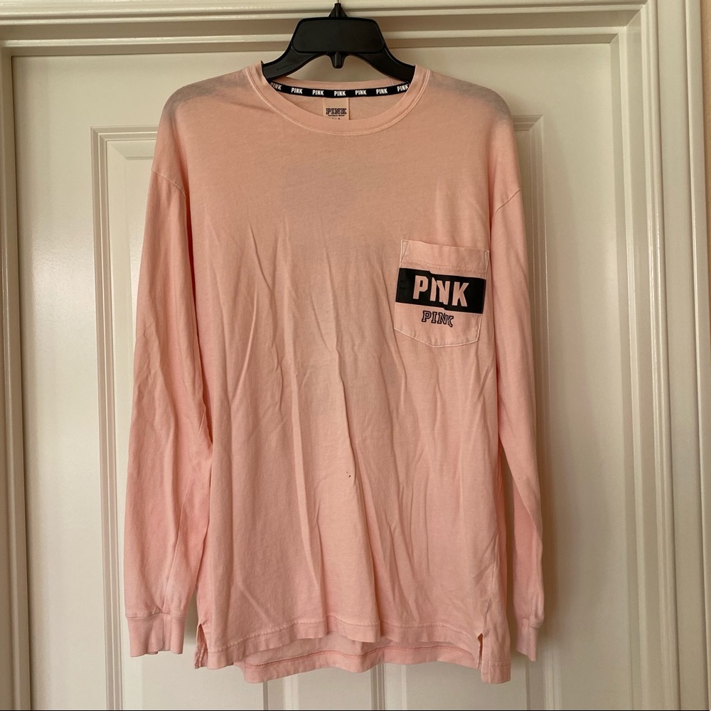 VS PINK Long-Sleeve Logo Tee - Picture 3 of 10